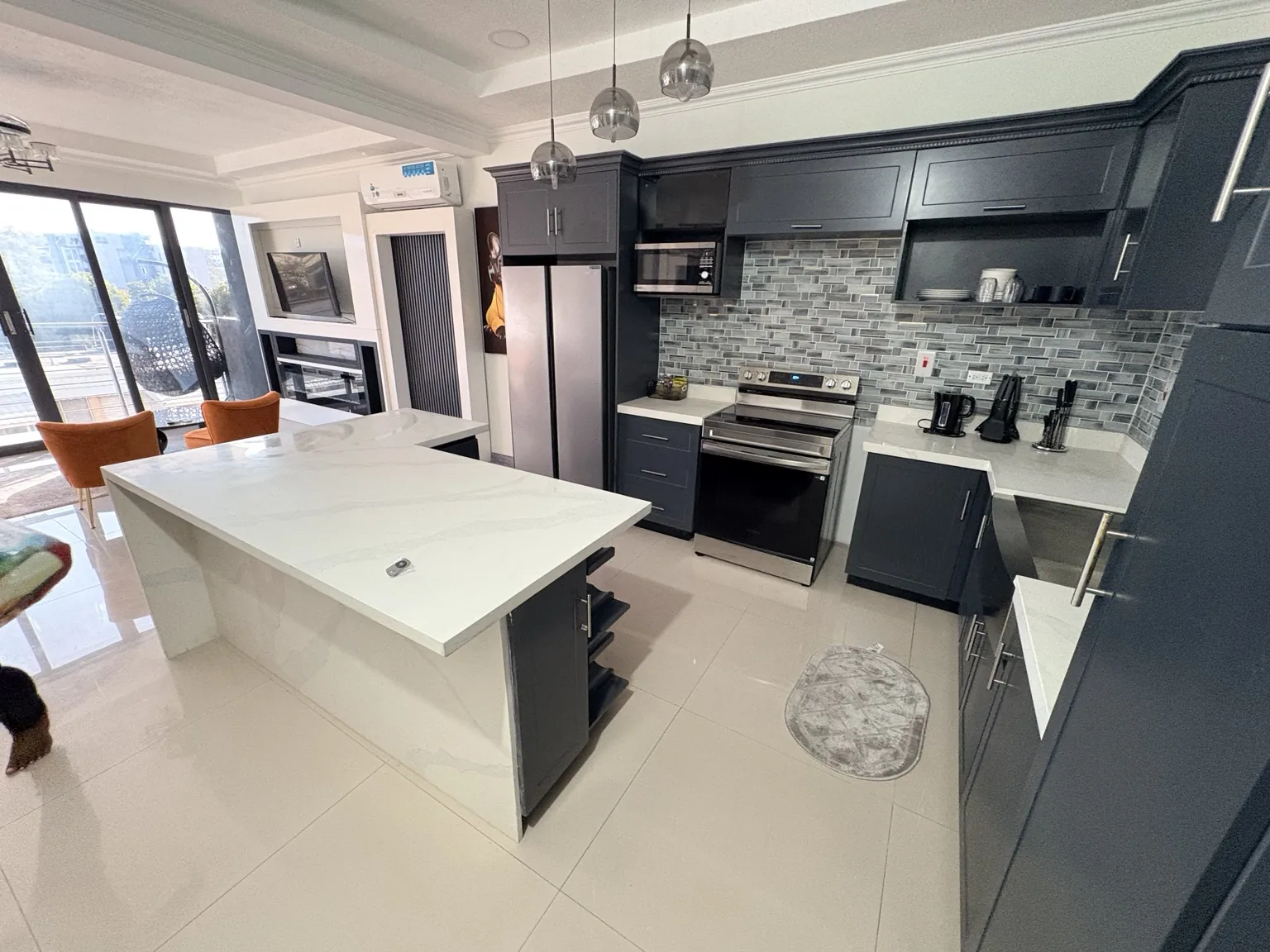 Clean kitchen with tidy counters after an ELCS property care service